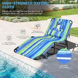 GYMAX Tanning Chair, 330lbs Beach Lounge Chair with Face Hole, Washable Pillow & Carry Strap - Photo 4
