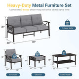 RoyalCraft Outdoor Patio Furniture Set, 7 Seats Outdoor Patio Set with 4" Thick Cushion - Photo 2
