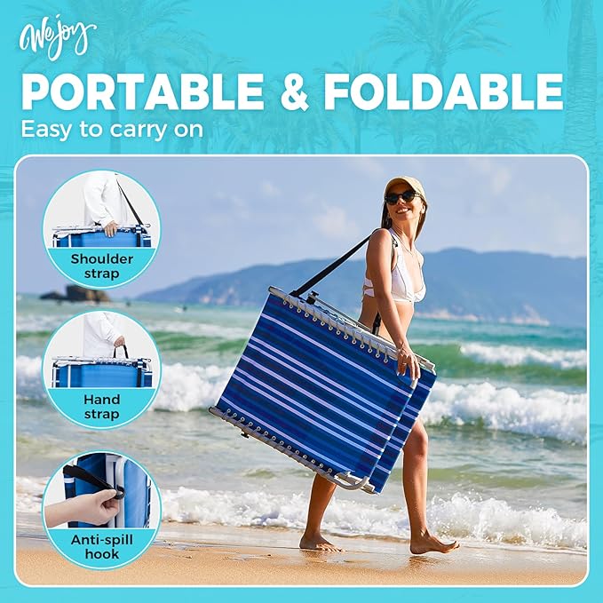#WEJOY Folding Lounge Chair with Canopy Shade - Photo 8