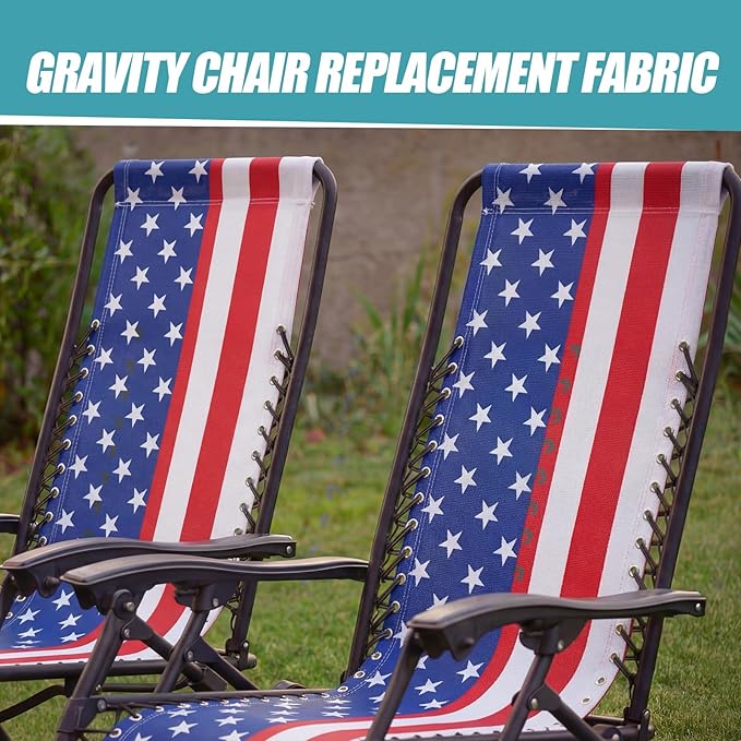 Queekay Chair Replacement Fabric with 4 Bungee Cord Lounge Chair Cloth Mesh Repair Kit for Patio Recliner Outdoor Lawn - Photo 5