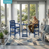 Ciokea 3-Pcs Bistro Table and Chairs - Photo 8