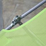 Outsunny Folding Chaise Lounge Pool Chairs, Outdoor Sun Tanning Chairs with Pillow, Reclining Back - Photo 9