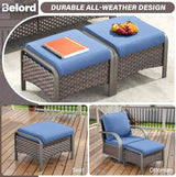 Belord Patio Furniture Set with Fire Pit Table - 50000 BTU Propane Fire Pit - Photo 9
