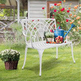 VINGLI 38" Outdoor Bench Cast Aluminium Garden Bench - Photo 7