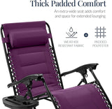 Best Choice Products Oversized Padded Zero Gravity Chair, Folding Outdoor Patio Recliner - Photo 4