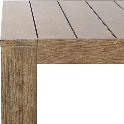 SAFAVIEH Couture Outdoor Collection Santiago Natural Solid Wood Coffee Table