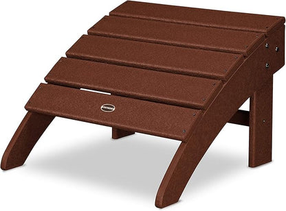POLYWOOD® Palm Coast Ottoman, Mahogany