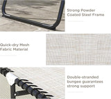 Outsunny Folding Chaise Lounge Chair Set of 2, Patio Sun Tanning Chair - Photo 5
