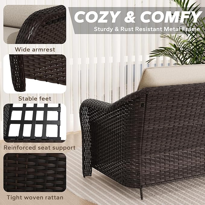 Outdoor Sectional Couch Set - Photo 3