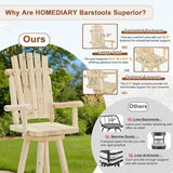 HOMEDIARY 3 Piece Outdoor Bar Set - Photo 4