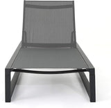 Christopher Knight Home Modesta Outdoor Aluminum Framed Chaise Lounges with Mesh Body, 2-Pcs Set - Photo 5