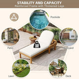 Merax Luxury Outdoor Chaise Lounge Chairs with 4 Inch Thick Cushions - Photo 3