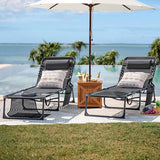 Flamaker Face Down Chaise Lounge Chair 5-Position Adjustable Sunbathing, Foldable Tanning Chair with Face& Arm Holes - Photo 7