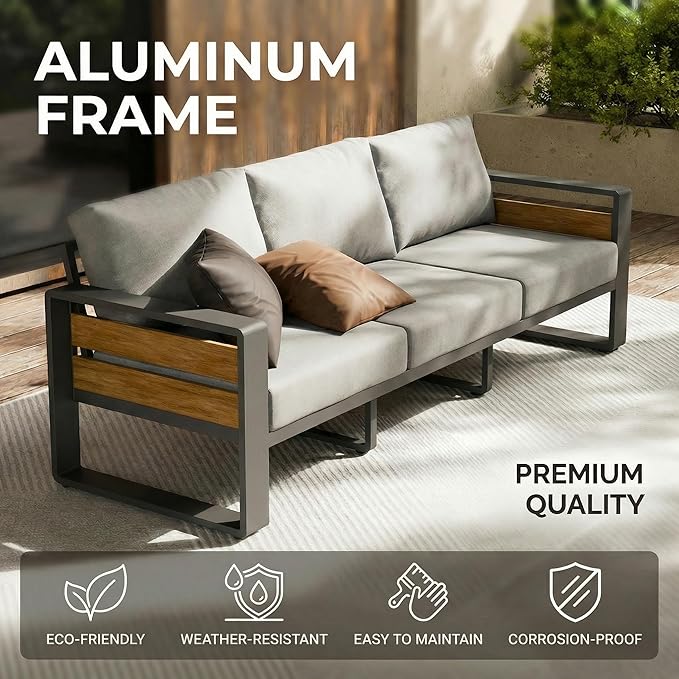 ZANDOR Aluminum Outdoor Patio Furniture Set - Photo 8
