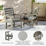 Signature Design by Ashley Visola Outdoor HDPE Dining Chair Set of 2, Durable and Weather Resistant HDPE Material - Photo 4