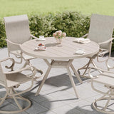 Betterhood 42” Outdoor Patio Table, Metal Patio Dining Table for All Weather, Round Outdoor Coffee Table - Photo 5