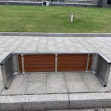 Metal Garden Bench, Patio Benches for Outdoors, Outside Backless Park Bench, 2-3 Seater Front Porch Benches, for Balcony - Photo 4