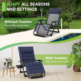 ZENPETIO Oversized Zero Gravity Chair, 33In XXL Zero Gravity Recliner Lounge Chair - Photo 5