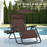 Best Choice Products 30” Wide Folding Zero Gravity Outdoor Recliner Patio Lounge Chair w/Adjustable Canopy Shade - Photo 3