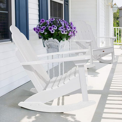 highwood Classic Westport Adirondack Rocking Chair, White