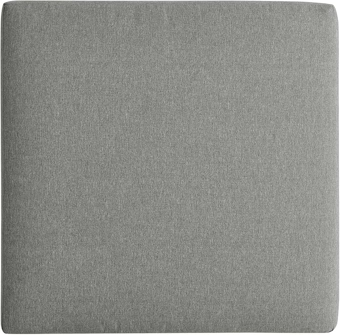 Modway Tahoe Aluminum Ottoman Gray with Weather-Resistant Cushion-Ideal as Outdoor Footstool, Patio or Sunroom Furniture - Photo 5
