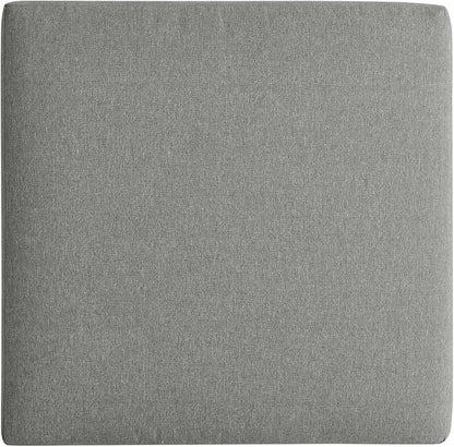 Modway Tahoe Aluminum Ottoman Gray with Weather-Resistant Cushion-Ideal as Outdoor Footstool, Patio or Sunroom Furniture