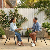 Best Choice Products Set of 2 Patio Dining Chairs, Outdoor Seating for Backyard, Poolside, Balcony w/Woven Wicker Design - Photo 2