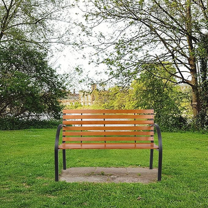 Outdoor Garden Bench Park Bench, Patio Bench Chair, Porch Outdoor Furniture Loveseat, for Backyard, Deck, Lawn, Poolside,Garden Benches for Outdoors,Park Bench for Patio 48" L x 24.5" W x 32.5" H