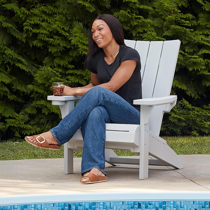 Keter Modern Adirondack Chair - White