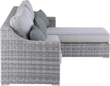 Elle Decor Vallauris Patio Outdoor Furniture Collection, Premium All Weather Wicker, Storage Sectional, Gray - Photo 6