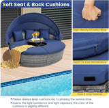 HAPPYGRILL Rattan Daybed with Canopy - Photo 6