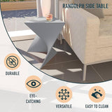 LeisureMod Modern Grey Accent Side Table - Stylish Side Vanity Table for Bedroom & Living Room - Photo 4