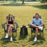 Adirondack Chair，All-Weather Can Used Patio Chair with Cup Holder，Sturdy Outdoor Lawn Chair，Easy Clean Surface and - Photo 5