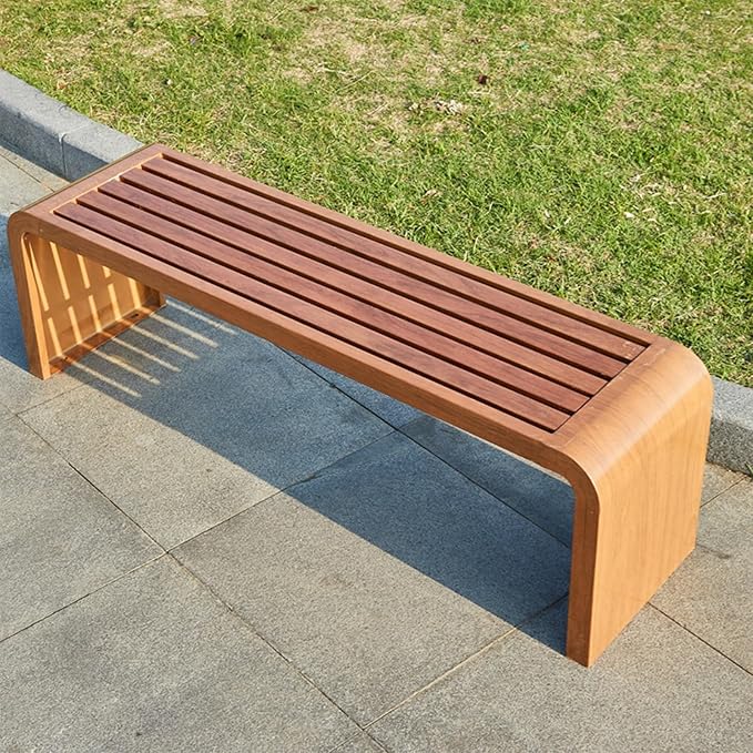 2-Person Metal Steel Benches Metal Garden Bench Outdoor Patio Chair Bench Park Seat Chair for Garden Poolside Front Porch Courtyard Park(A,120cm/47in)