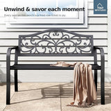 MFSTUDIO Outdoor Metal Bench Set of 2 - Photo 9