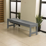 highwood Lehigh Picnic Garden Bench, 5 feet, Coastal Teak - Photo 2