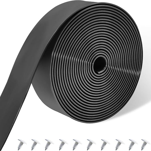 Vinyl Straps for Patio Chair Repair Kit 2'' Wide 10 Ft Long Replacement Straps + 10 Free Rivets for Outdoor Lawn Furniture Chaise Lounge Repair (Black)