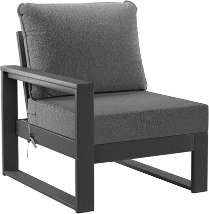 WestinTrends Montara 7-Piece Outdoor Modular L-Shaped Corner Patio Sectional Sofa Set, Gray