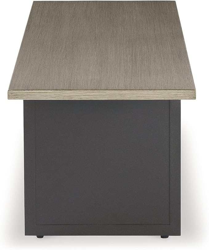 Signature Design by Ashley Bree Zee Straight Contemporary 3-Piece Outdoor Sectional with Tufted Cushion and End Table - Photo 4