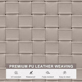 PURPLE LEAF Patio Chaise Lounge Modern Outdoor PU Leather Style Lounge Chair 4 Pieces with Adjustable Backrest Luxury - Photo 4