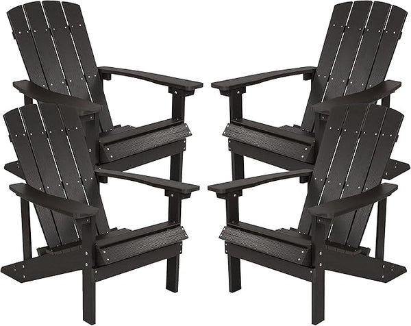 Flash Furniture Charlestown Indoor/Outdoor Faux Wood Adirondack Chairs - Photo 1