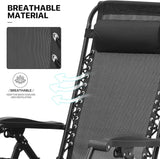 MoNiBloom Oversized Patio Rocking Chair Set of 2 Zero Gravity Chair XL - Photo 9