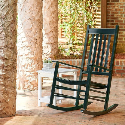 Shine Company Vermont Porch Rockers – Dark Green (Set of 2)