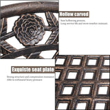 LEEXCCOS Updated Version & Stronger 42.5" Metal Garden Benches for Outdoors - Photo 5