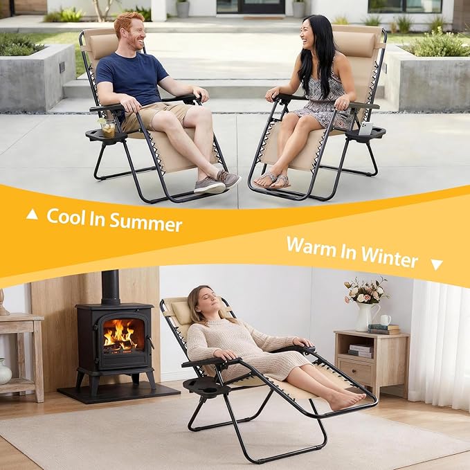 NEWBULIG Zero Gravity Chair Set of 4 - Photo 7