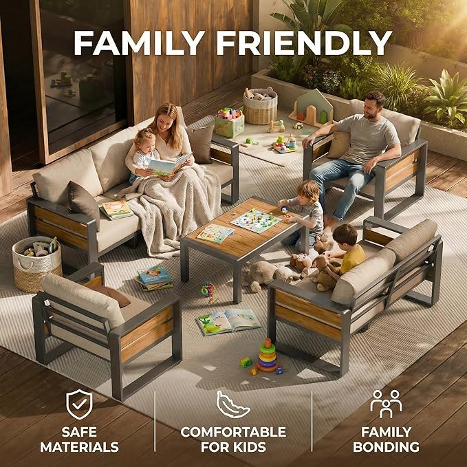 ZANDOR Aluminum Outdoor Patio Furniture Set - Photo 3