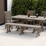 WestinTrends Malibu 65" Outdoor Dining Bench - Photo 4