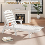 Mdeam 6-Position Lounge Chair Outdoor, 22" W Oversized Sun Tanning Chair, 500LBS Capacity - Photo 4