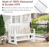 Stoog Outdoor Glider Benches Set of 2, All-Weather Patio Glider with 800 lbs Weight Capacity, Never Fade or Rot - Photo 7