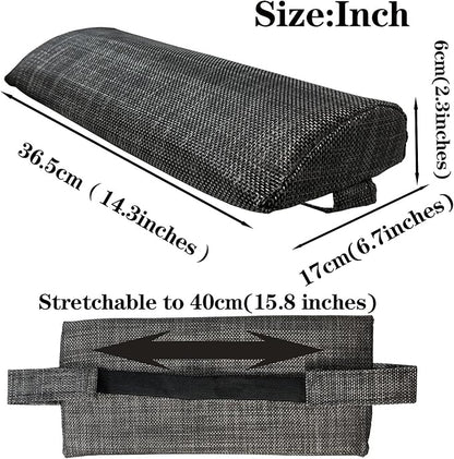 Zero Gravity Chair Set of 2 Replacement Pillow Headrest with Elastic Band, Universal Soft Removable Padded Cushion Head Pillow for Zero Gravity Lounge Chair, Folding Patio Lawn Recliner Chair, Grey